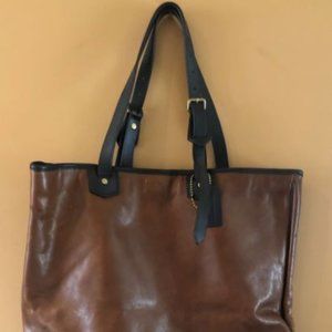 Coach leather tote